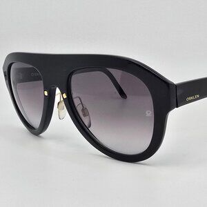 Osklen Ipanema II 43844 Black Frame Grey Gradient Lens Aviator Sunglasses Italy